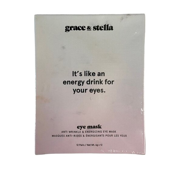 Grace & Stella Anti-Wrinkle & Energizing Eye Masks‎ Large Box of 12 Mask Pairs - Picture 1 of 4